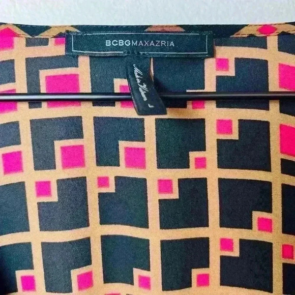 BCBGMaxAzria Surplice Blouse Long Sleeve Size Large - Picture 15 of 16